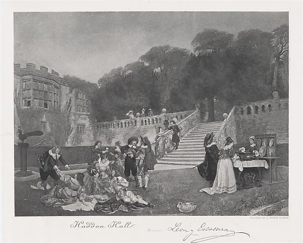 Haddon Hall, by Ignacio de León y Escosura