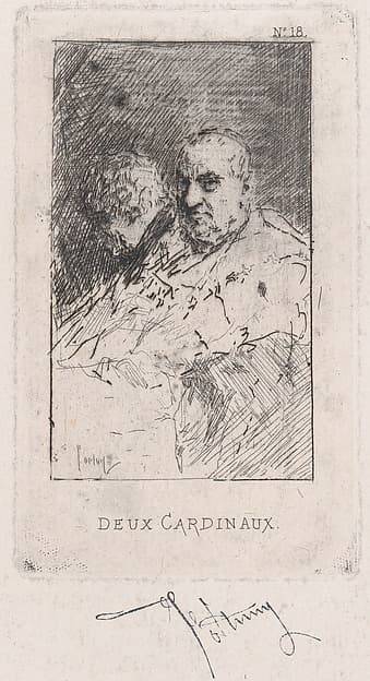 Two cardinals, by Mariano Fortuny, 1838–1874