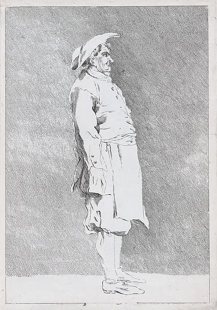 Nicola Zabaglia, pl. XVII from "Recueil de caricatures", by Ange-Laurent de La Live de Jully