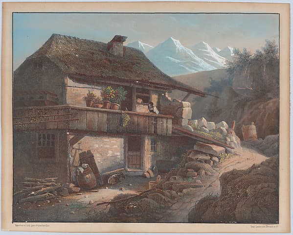 Alpine Scene, by Henri Boug d'Orschwiller