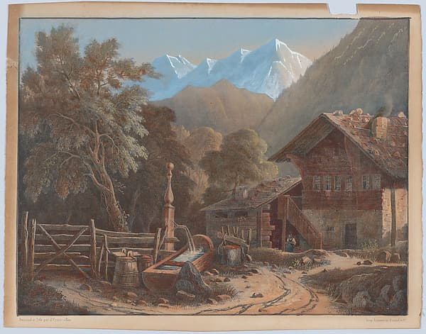 Alpine Scene, by Henri Boug d'Orschwiller