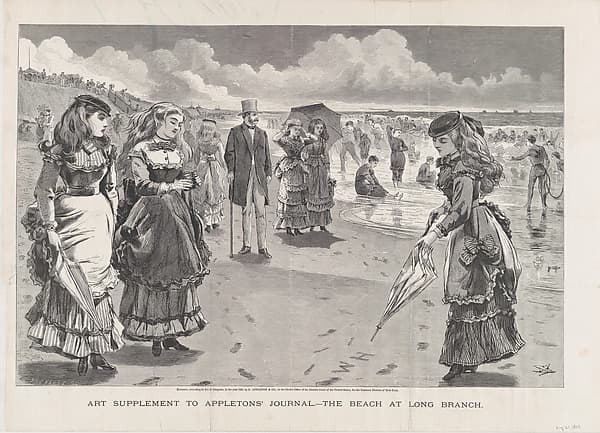 The Beach at Long Branch (from "Appleton's Journal," Vol. II), by Winslow Homer