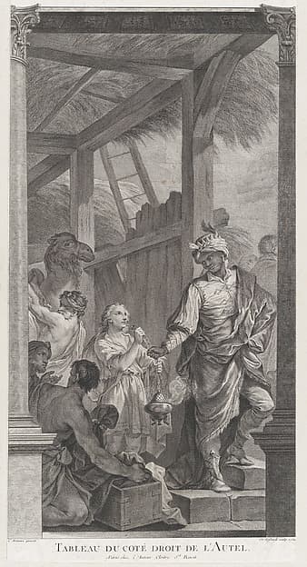 The Chapel of the Enfants-Trouvés in Paris: Le Roi mage Balthazar et sa suite, by Etienne Fessard