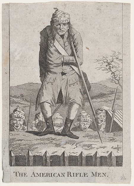 The American Rifle Men, by Anonymous, British, 18th century