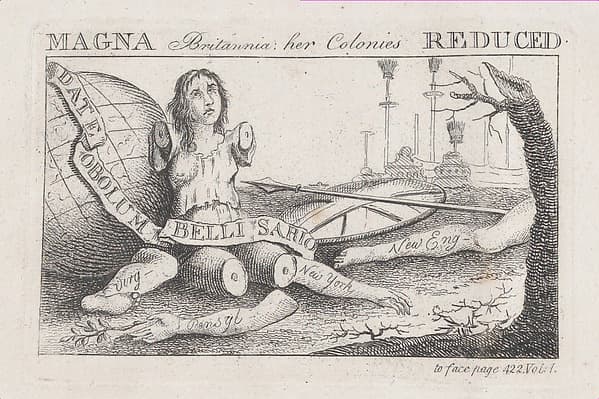 Magna Britannia: Her Colonies Reduced, by Benjamin Franklin