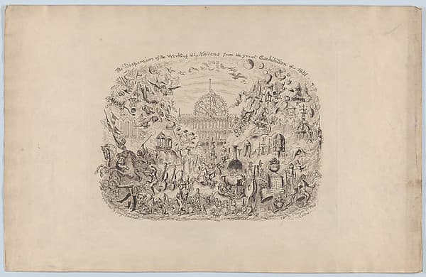 The Dispersion of the Works of all Nations from the Great Exhibition of 1851, by George Cruikshank