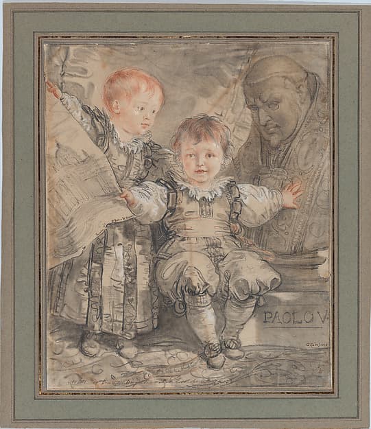 Portrait of the Princes Camillo and Francesco Borghese, by Giuseppe Cades