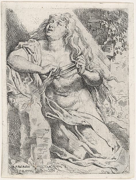 Mary Magdalen in the wilderness, by Willem Pietersz Buytewech