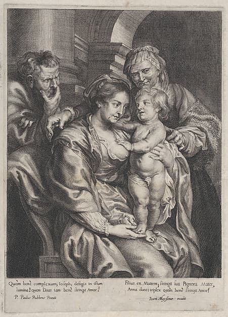 Holy Family with Saint Anne, by Paulus Pontius