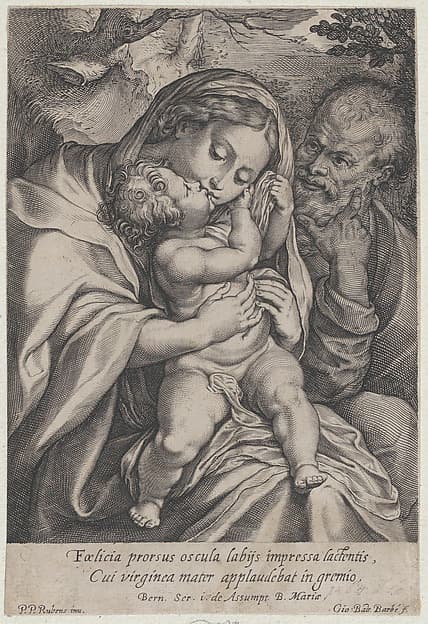 The Holy Family with Saint John the Baptist, by Jean-Baptiste Barbé