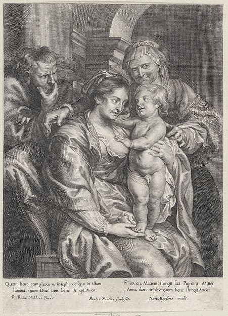 Holy Family with Saint Anne, by Paulus Pontius
