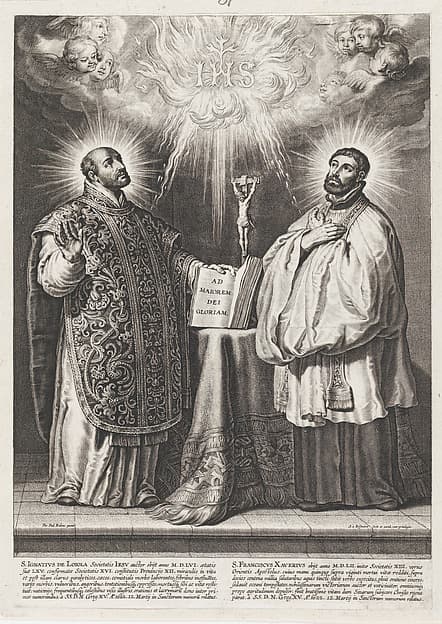 Saint Francis Xavier and Saint Ignatius of Loyola, by Schelte Adams à Bolswert