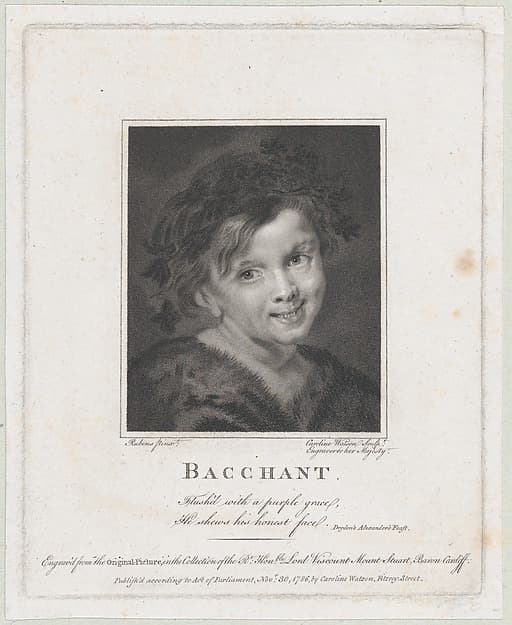 Young Bacchus, by Caroline Watson