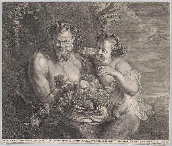Satyr and Bacchante, by Alexander Voet II