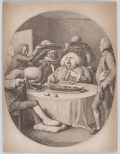 Les Gourmands, by Anonymous, British, late 18th century