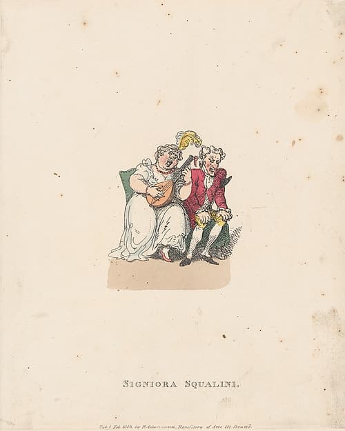 Signiora Squalini, by Thomas Rowlandson