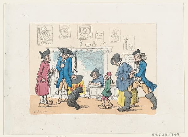 The Kitchen of a French Post House, by Thomas Rowlandson