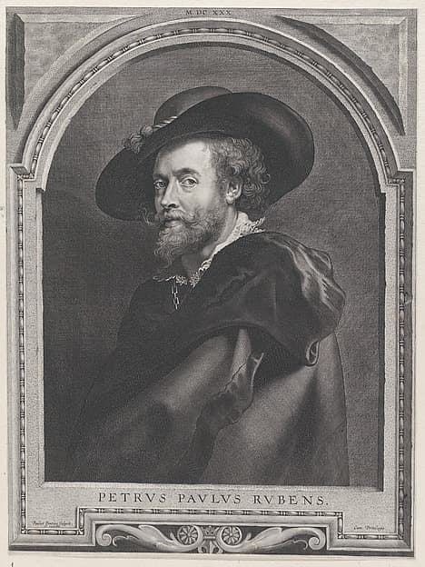 Portrait of Peter Paul Rubens, aged 46, by Paulus Pontius