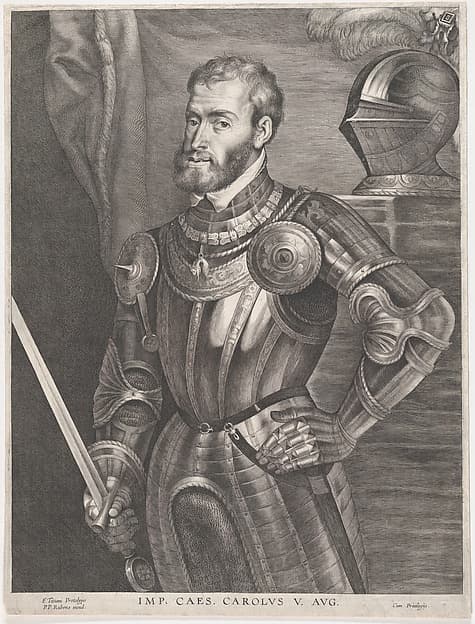 Portrait of Emperor Charles V, by Lucas Vorsterman I