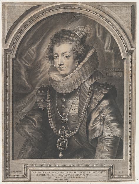 Portrait of Elisabeth of Bourbon, Queen of Spain, by Paulus Pontius