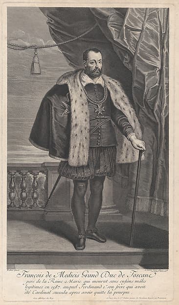 Portrait of Francesco I de' Medici, Grand Duke of Tuscany, by Gérard Edelinck