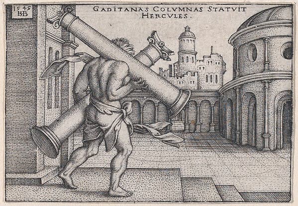 Death of Hercules from The Labors of Hercules (copy), by Sebald Beham
