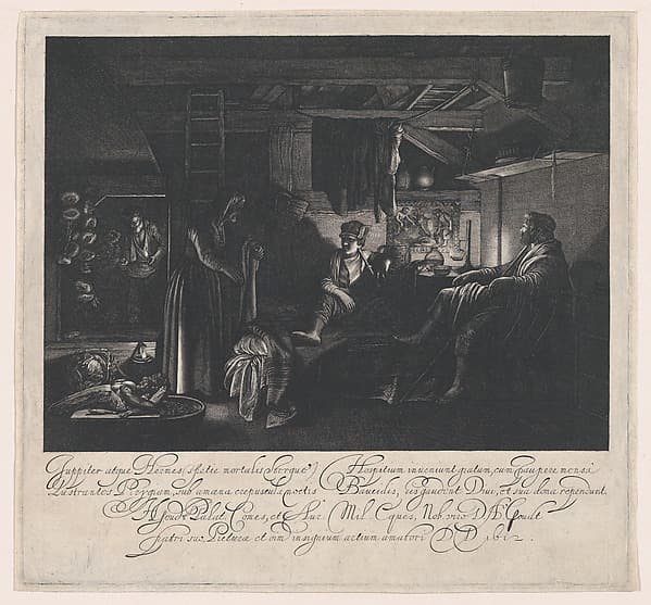 Jupiter and Mercury in the House of Philemon and Baucis, by Hendrick Goudt
