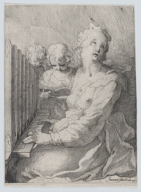 St. Cecilia, Playing the Organ, by Gerrit Pietersz. Sweelink
