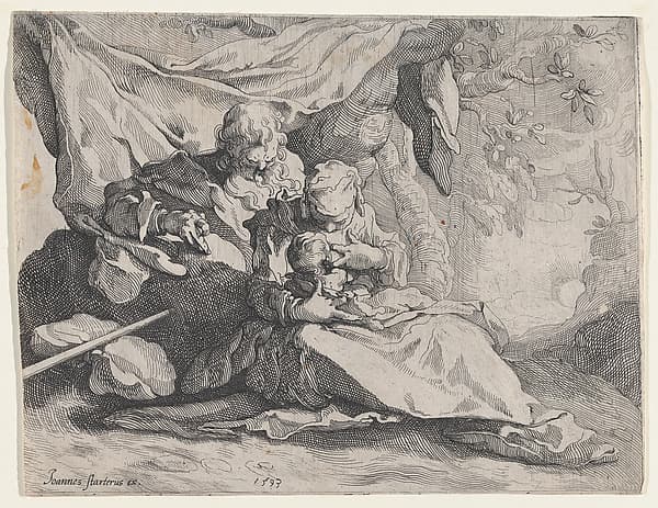 The Rest on the Flight into Egypt, by Gerrit Pietersz. Sweelink