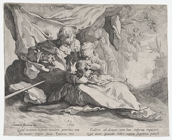 The Rest on the Flight into Egypt, by Gerrit Pietersz. Sweelink