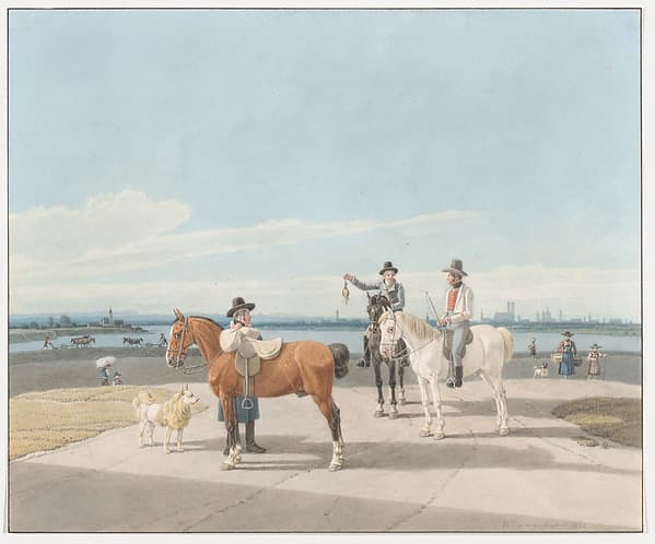 Horsemen near Munich, by Wilhelm von Kobell