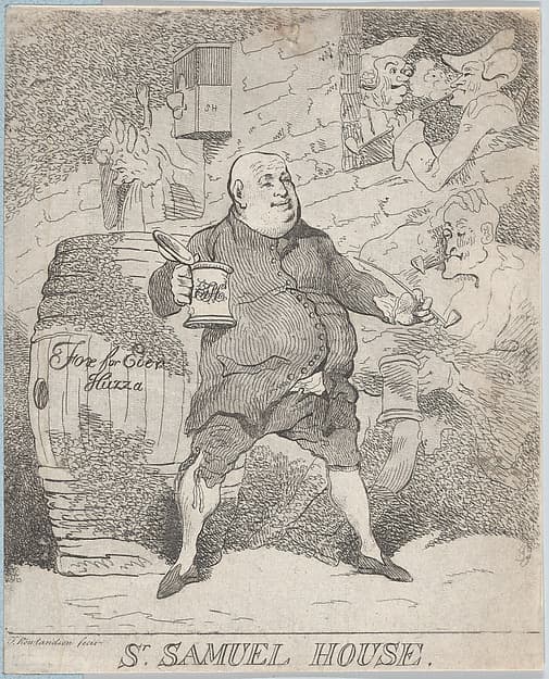 Sr. Samuel House, by Thomas Rowlandson