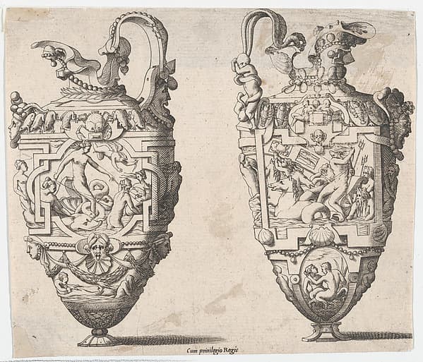 Two Vases, by René Boyvin