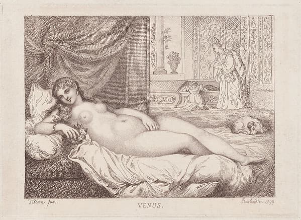 Venus of Urbino, by Thomas Rowlandson