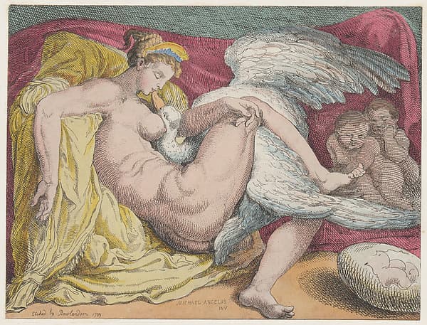 Leda and the Swan, by Thomas Rowlandson