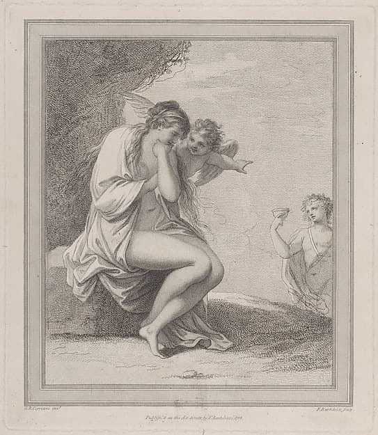 Ariadne, Cupid and Bacchus, by Francesco Bartolozzi