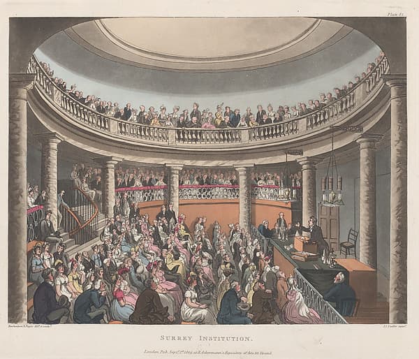 Surrey Institution, by Thomas Rowlandson