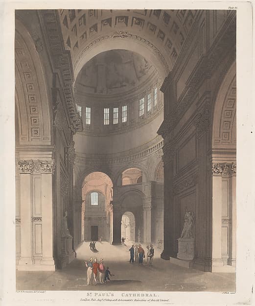 St. Paul's Cathedral, by Thomas Rowlandson
