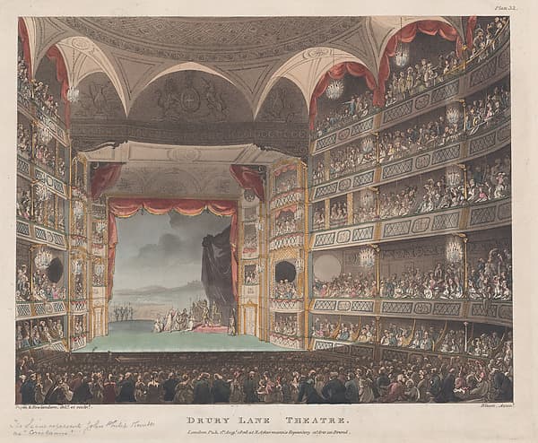 Drury Lane Theatre, by Thomas Rowlandson