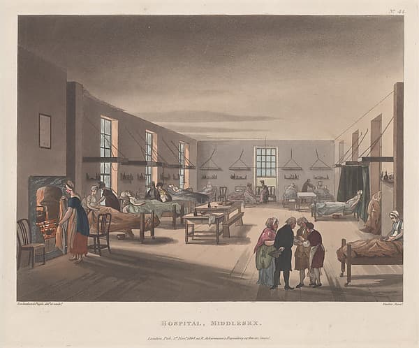 Hospital, Middlesex, by Thomas Rowlandson
