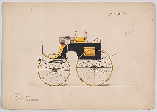 Dog Cart Phaeton/Four Wheel Tandem Cart # 4118, by Brewster & Co.