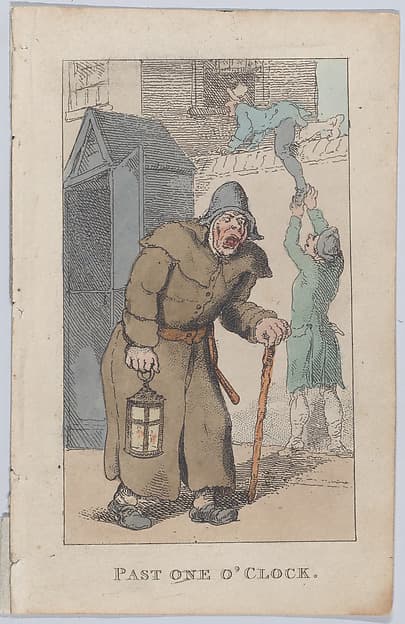 Past One O'Clock, by Thomas Rowlandson