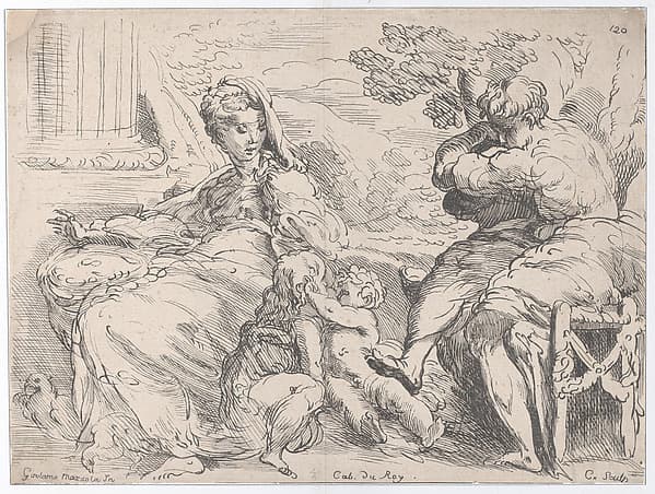 Holy Family with St. John the Baptist, by Anne Claude Philippe de Tubières, comte de Caylus