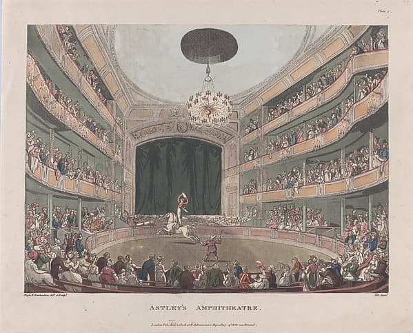 Astley's Amphitheatre, by Thomas Rowlandson