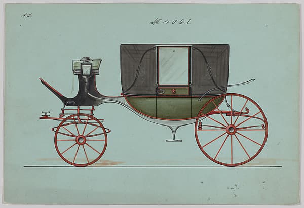 Design for Landau, No. 4061, by Brewster & Co.