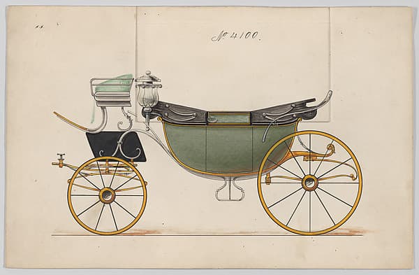 Design for Landau, No. 4100, by Brewster & Co.