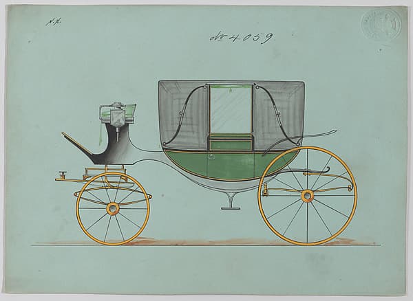 Design for Landau, No. 4059, by Brewster & Co.