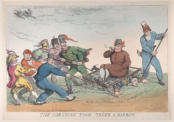 A Corsican Toad Under a Harrow, by Thomas Rowlandson