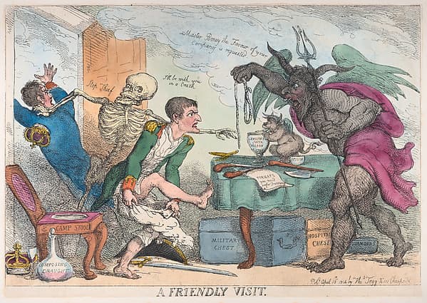 A Friendly Visit, by Thomas Rowlandson