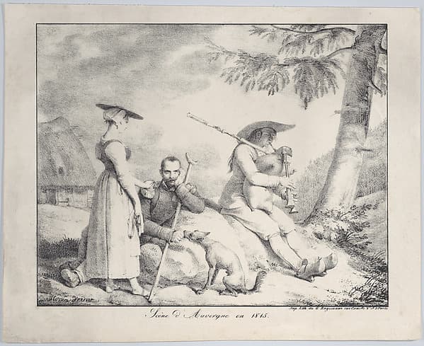 Scene of Auvergne in 1815, by Horace Vernet